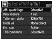 CANON EOS REBEL T1I - Écran de menu - 4
