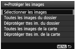 CANON EOS 60D - Sélectionnez [protégier les images]. - 1