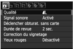 CANON EOS 60D - Écran de menu - 1