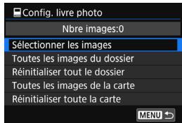 CANON EOS 80D - Sélectionnez [config. livre photo]. - 1