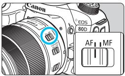 CANON EOS 80D - Montez l'objectif. - 1