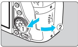 CANON EOS 80D - Installation et retrait de la carte - 2