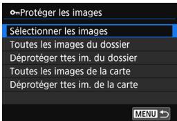 CANON EOS 80D - Sélectionnez [protégé les images]. - 1