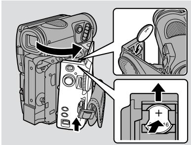 CANON ELURA 2 - Installing the backup battery - 1