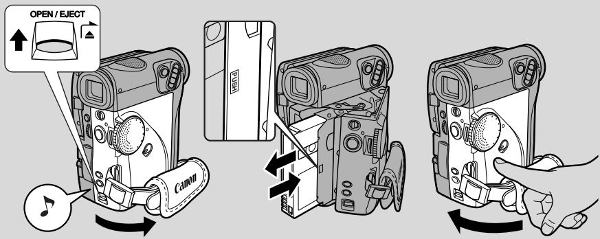 CANON ELURA 2 - Loading a Cassette - 1