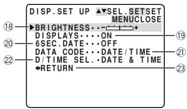 CANON ELURA 2 - System submenu - 1