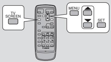 CANON ELURA 2 - Selecting from the Menu - 6