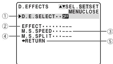 CANON ELURA 2 - Digital effects submenu - 1