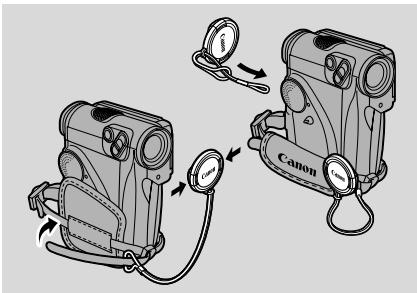 CANON ELURA 2 - Prepare the lens cap - 1