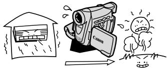 CANON MV850I - La condensation peut se former dans les cas suivants : - 1