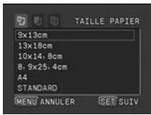 CANON MV850I - Réglages du papier - 2