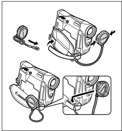 CANON MV850I - Fixation du bouchon d'objetif - 1