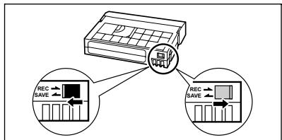 CANON MV850I - Protection des cassettes contre les effacements accidentels - 1