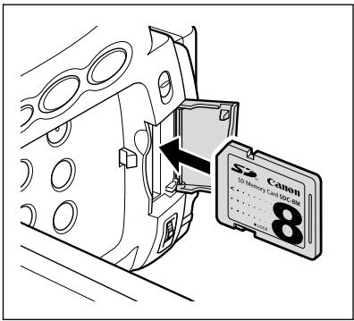 CANON MV850I - Insertion de la carte - 1