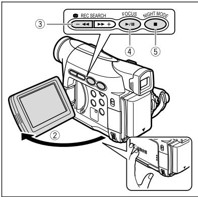 CANON MV850I - Appuyez sur la touche pour arreter la lecture. - 1