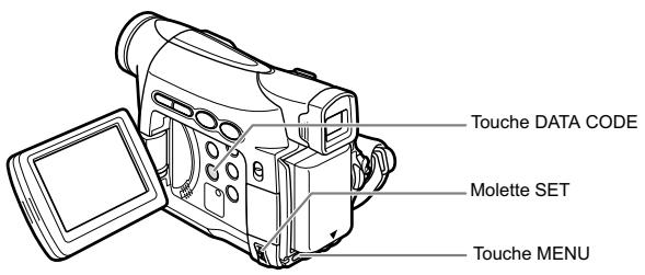 CANON MV850I - Affichage du code de données - 1