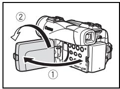 CANON MVX350I - Contrôle de l'écran LCD par le sujet - 1