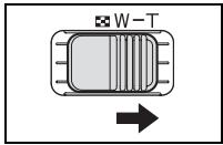 CANON MVX350I - Déplacez le levier de zoom vers t. - 1