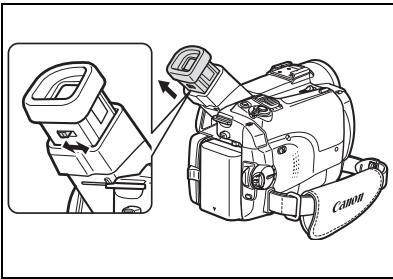 CANON MVX350I - Ajustement du viseur (réglage dioptrique) - 1