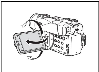 CANON MVX350I - Ouvrez l'écran LCD de 90 degrés. - 1