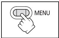 CANON MVX350I - Appuyez sur la touche MENU pour fermer le MENU et pour démarrer l'horloge. - 1