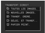 CANON MVX350I - Transfert de toutes les images, des nouvelles images ou des images avec ordre de transfert - 1