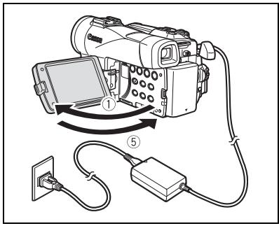 CANON MVX350I - Installation de la pile de secours - 2