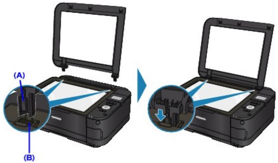 CANON PIXMA MG5150 - Fixation du capot de documents : - 1