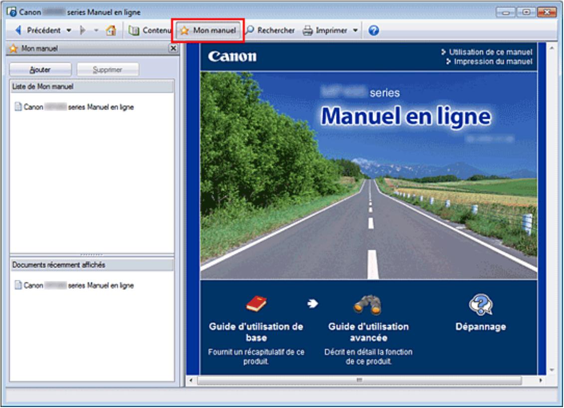 CANON PIXMA MG5150 - Enregistrement des documents dans le dossier mon manuel - 1