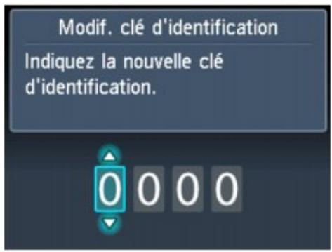 CANON PIXMA MG5150 - Écran modif. clé d'identification - 1