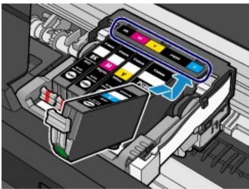 CANON PIXMA MG5150 - Placez la cartouche d'encre neuve. - 1