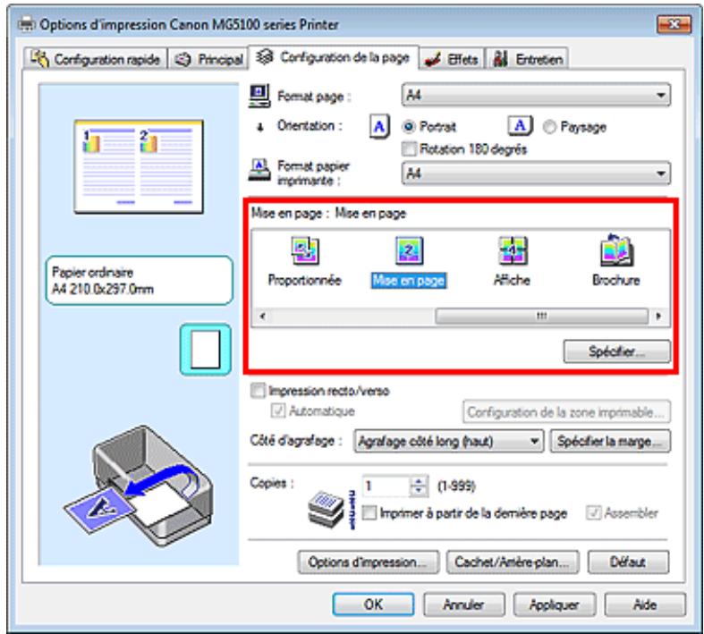 CANON PIXMA MG5150 - Impression mise en page - 2