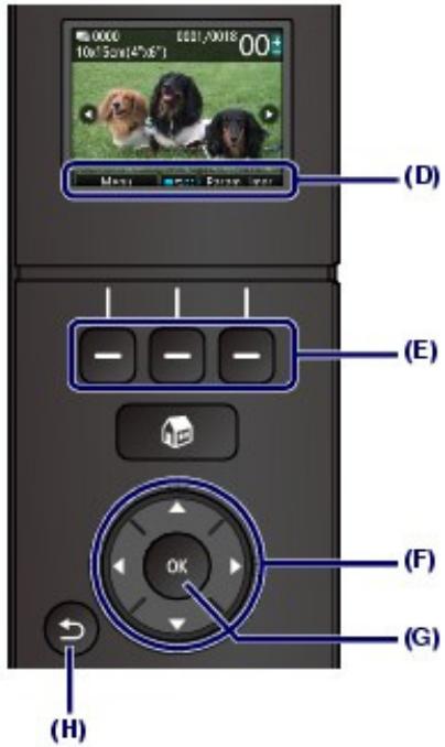 CANON PIXMA MG5150 - Sélection d'un menu ou d'une option - 1