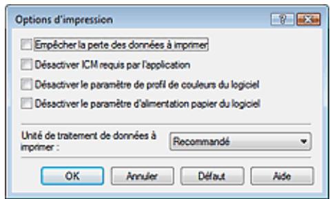 CANON PIXMA MG5150 - Changement des options d'impression - 2