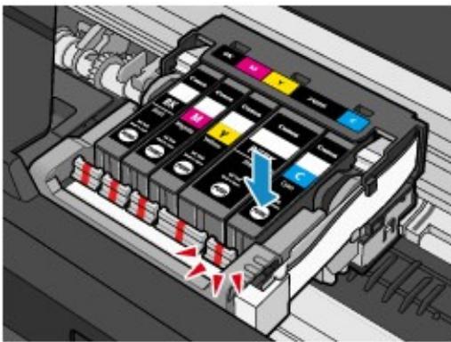 CANON PIXMA MG5150 - Placez la cartouche d'encre neuve. - 2