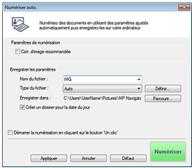 CANON PIXMA MG5150 - Boîte de dialogue numériser auto. - 1