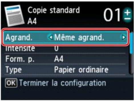 CANON PIXMA MG5150 - Réduction ou agrandissement d'une copie - 1