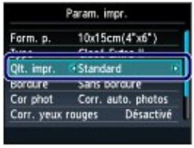 CANON PIXMA MG5150 - Opérations de base dans les écrans de paramètres - 1