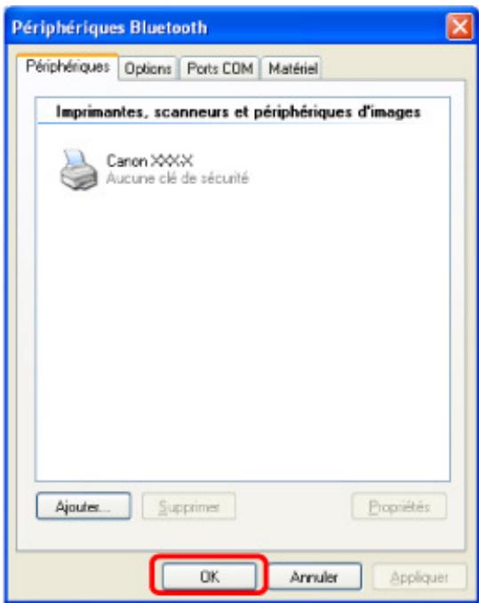 CANON PIXMA MG5150 - Cliquez sur le bouton terminer. - 2