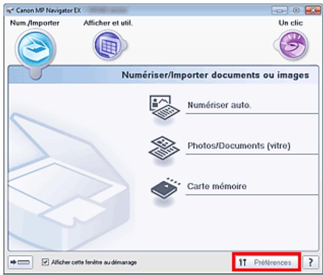 CANON PIXMA MG5150 - Sélection d'une réponse aux commandes à partir du panneau de contrôle à l'aide de MP navigator EX - 1