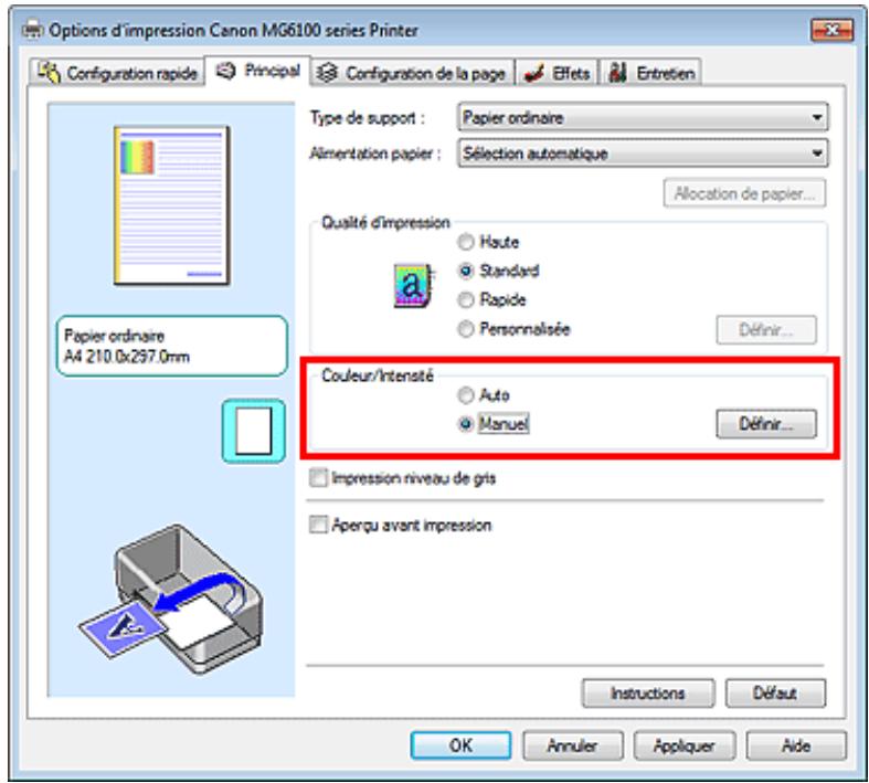 CANON PIXMA MG6150 - Réglage de l'équilibre des couleurs - 2