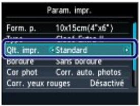 CANON PIXMA MG6150 - - Opérations de base dans les écrans de paramètres - 1