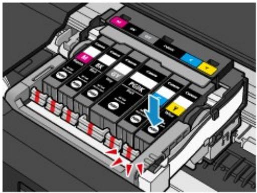 CANON PIXMA MG6150 - Placez la cartouche d'encre neuve. - 2