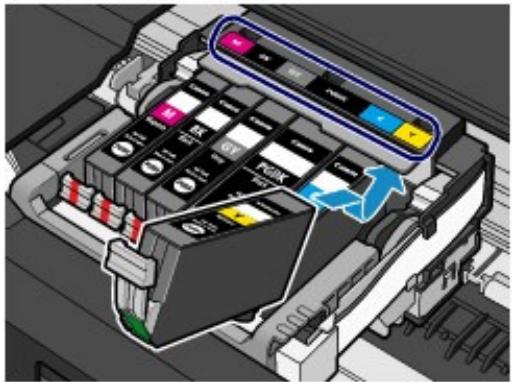 CANON PIXMA MG6150 - Placez la cartouche d'encre neuve. - 1