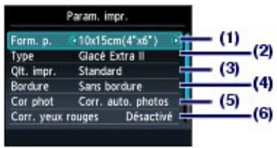 CANON PIXMA MG6150 - ■ Modification des paramètres - 1