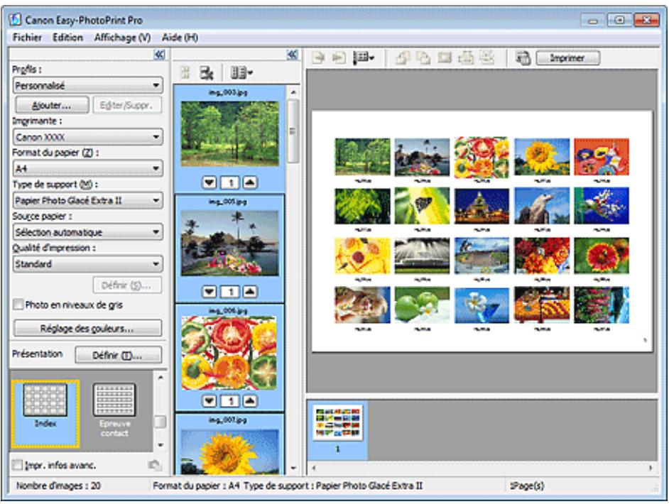 CANON PIXMA MG6150 - Impression d'un index - 1