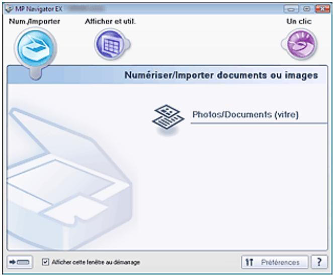 CANON PIXMA MP240 - Écran du mode navigation - 1