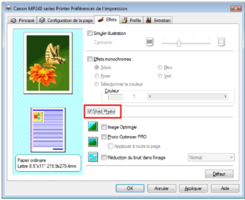 CANON PIXMA MP240 - Présentation des données d'image avec vivid colors - 2