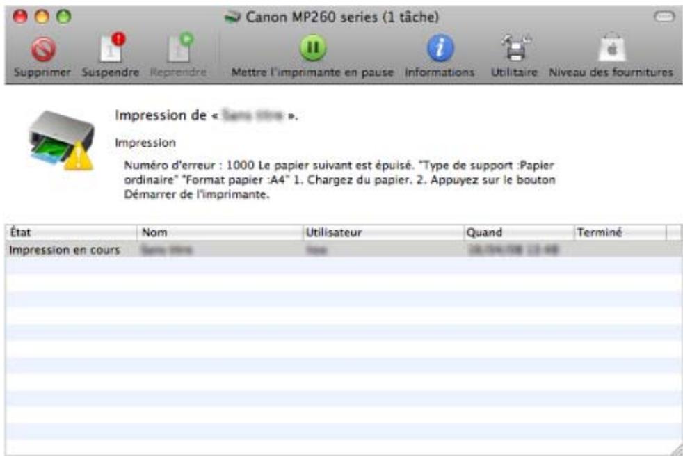 CANON PIXMA MP240 - En cas d'erreur - 4