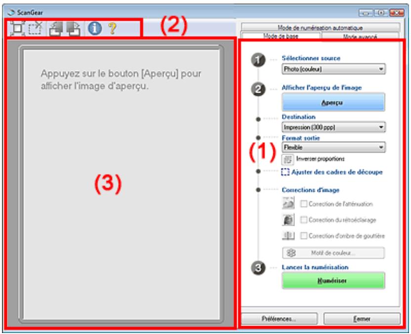 CANON PIXMA MP240 - Onglet mode de base - 1